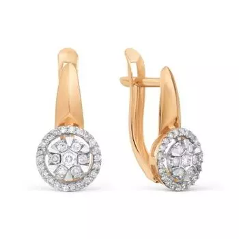 Серьги с бриллиантами Линии Любви