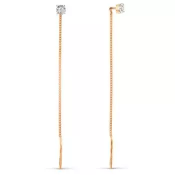 Серьги с бриллиантами Линии Любви