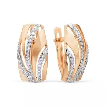 Серьги с бриллиантами Линии Любви