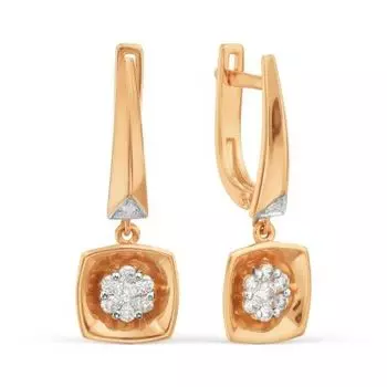 Серьги с бриллиантами Линии Любви