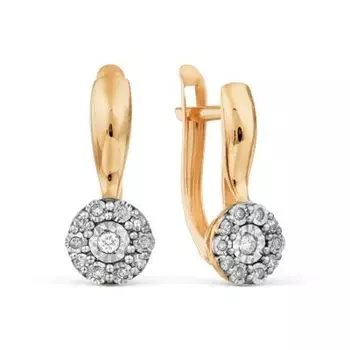 Серьги с бриллиантами Линии Любви