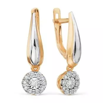 Серьги с бриллиантами Линии Любви