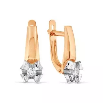 Серьги с бриллиантами Линии Любви