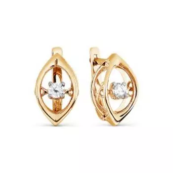 Серьги с бриллиантами Линии Любви