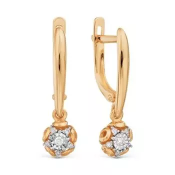 Серьги с бриллиантами Линии Любви