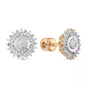 Серьги с бриллиантами Линии Любви