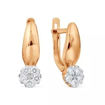 Серьги с бриллиантами Линии Любви