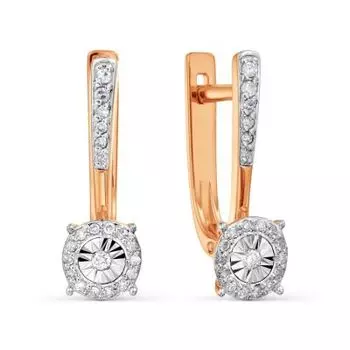 Серьги с бриллиантами Линии Любви