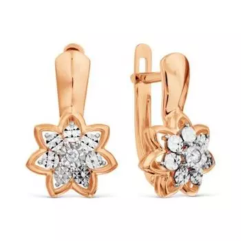 Серьги с бриллиантами Линии Любви