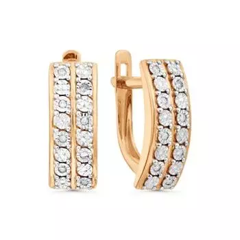 Серьги с бриллиантами Линии Любви