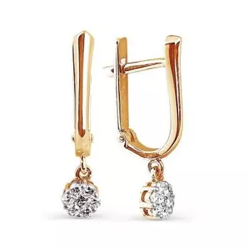 Серьги с бриллиантами Линии Любви