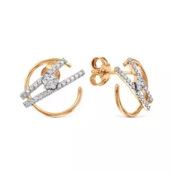 Серьги с бриллиантами Линии Любви