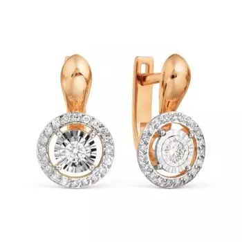 Серьги с бриллиантами Линии Любви