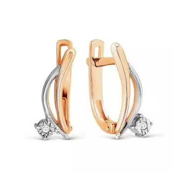 Серьги с бриллиантами Линии Любви