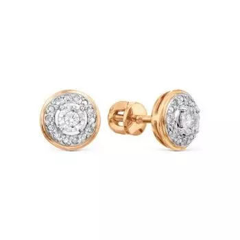 Серьги с бриллиантами Линии Любви