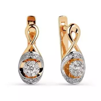 Серьги с бриллиантами Линии Любви