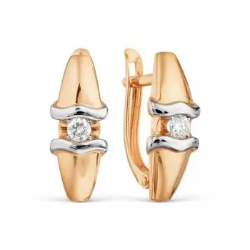 Серьги с бриллиантами Линии Любви