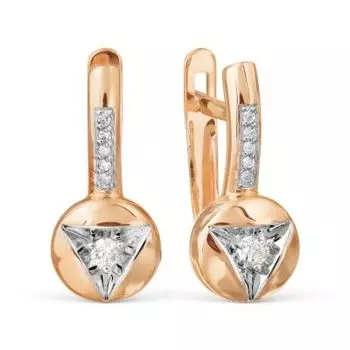 Серьги с бриллиантами Линии Любви