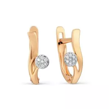 Серьги с бриллиантами Линии Любви