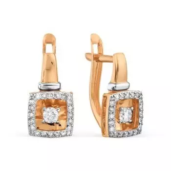 Серьги с бриллиантами Линии Любви