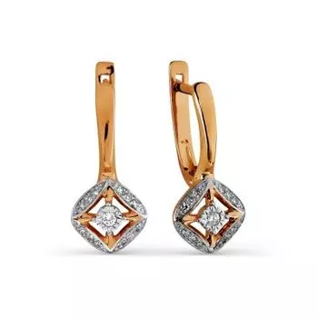 Серьги с бриллиантами Линии Любви