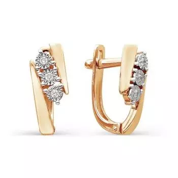 Серьги с бриллиантами Линии Любви