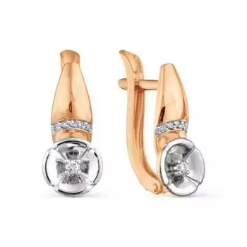 Серьги с бриллиантами Линии Любви