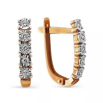 Серьги с бриллиантами Линии Любви