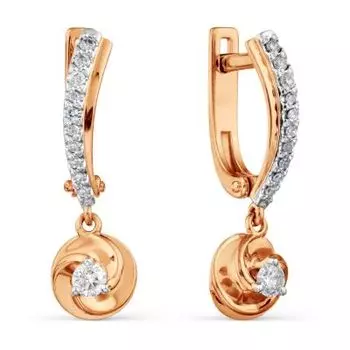 Серьги с бриллиантами Линии Любви