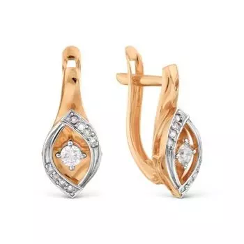 Серьги с бриллиантами Линии Любви