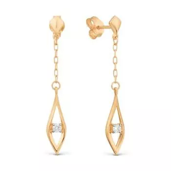 Серьги с бриллиантами Линии Любви