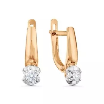 Серьги с бриллиантами Линии Любви