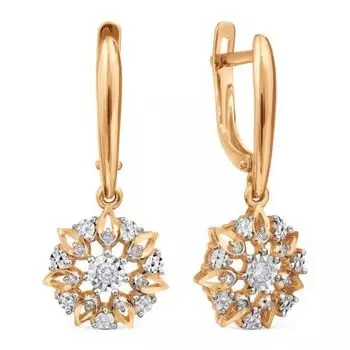 Серьги с бриллиантами Линии Любви