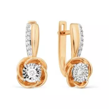 Серьги с бриллиантами Линии Любви