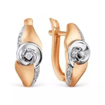 Серьги с бриллиантами Линии Любви