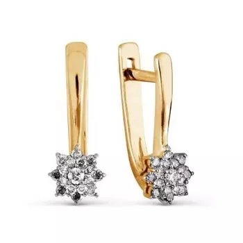 Серьги с бриллиантами Линии Любви