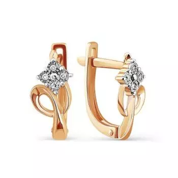 Серьги с бриллиантами Линии Любви