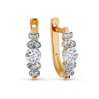 Серьги с бриллиантами Линии Любви