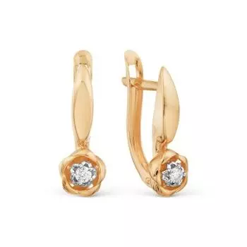 Серьги с бриллиантами Линии Любви