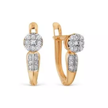 Серьги с бриллиантами Линии Любви