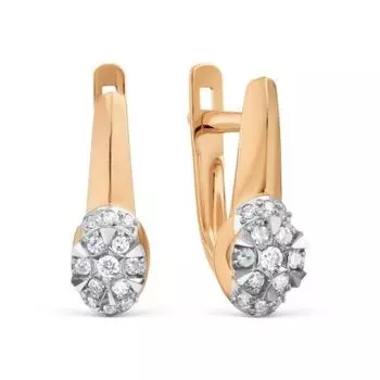 Серьги с бриллиантами Линии Любви