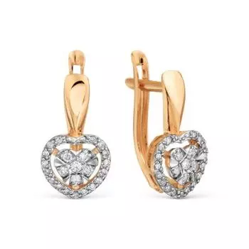 Серьги с бриллиантами Линии Любви