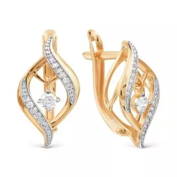 Серьги с бриллиантами Линии Любви