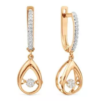 Серьги с бриллиантами Линии Любви