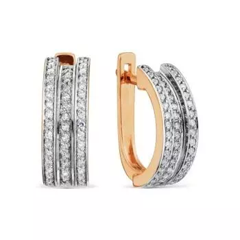 Серьги с бриллиантами Линии Любви