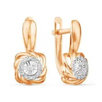 Серьги с бриллиантами Линии Любви