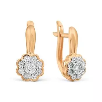 Серьги с бриллиантами Линии Любви