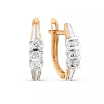 Серьги с бриллиантами Линии Любви