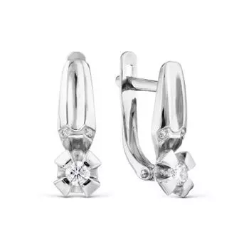 Серьги с бриллиантами Линии Любви