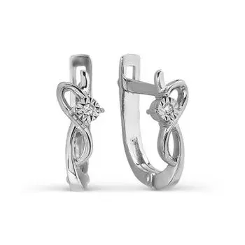 Серьги с бриллиантами Линии Любви